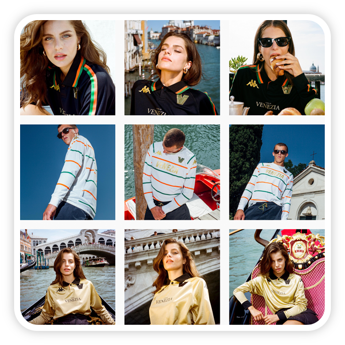 Grid de instagram con las camisetas de la temporada 22/23